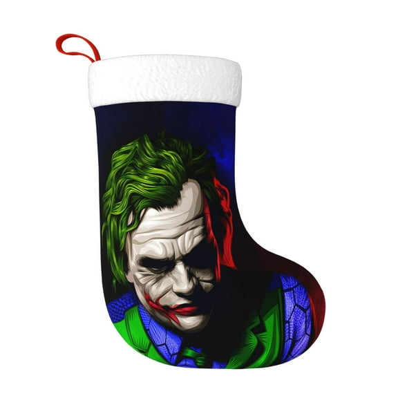 Joker Christmas Stocking Holiday Socks for Family Friends Xmas Party Decoration Gift