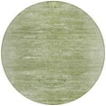 thumbnail image 5 of HomeRoots 587622 8 ft. Round Abstract Washable Indoor & Outdoor Area Rug, Artichoke Green & Fern Green, 5 of 5