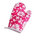 thumbnail image 2 of Clearance Oven Mitts under $5 Oven Oven Heat Oven Glove Polyester Floral Printed Pot Holder Microwave Glove Thickened Microwave Bakeware, 2 of 5