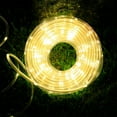 thumbnail image 3 of 73ft 200LEDs Christmas Solar Powered Rope Tube String Lights Strip Outdoor Garden Xmas Tree Holiday Decor Fairy Lights, Warm White, 3 of 11