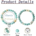 thumbnail image 5 of Monebena 2Pcs Heart Bracelet for Women 8mm Crystal Bracelets Gifts Healing Crystal Bracelets Love Charm Bracelet for Women Natural Stone Stretchable Jewelry Birthday Beaded Bracelet Gift for Women, 5 of 14