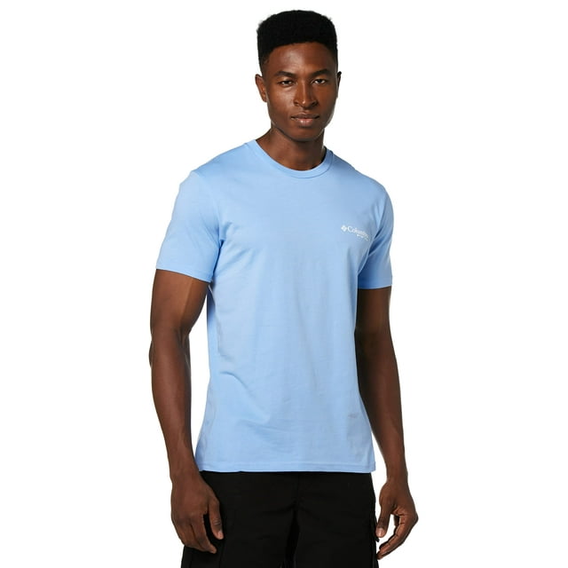 Camiseta Columbia PFG Graphic para hombre, gorra blanca/Flint - S