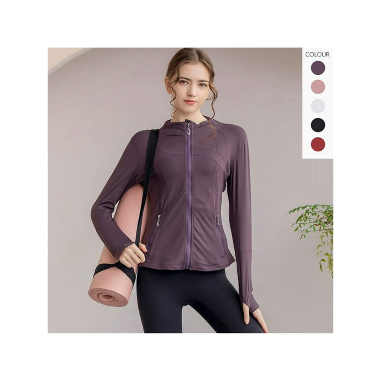 Full zip yoga jacket shop