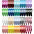 thumbnail image 1 of 60PCS Kids Hair Snap Clips Cute Solid Color Hair Barrettes Hair Accessories, 1 of 10