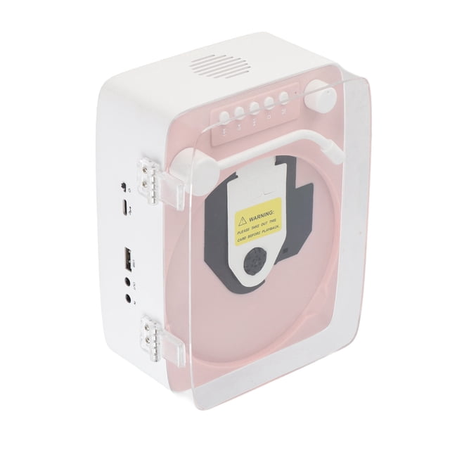 Reproductor de CD Con Gramófono Retro Clásico, Reproductor de CD Retro Multifuncional Contavoces de Alta Fidelidad, Mini Altavoz Para El Hogar, Reproductor de Música
