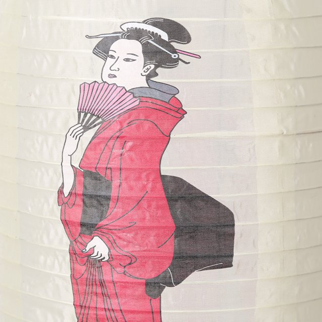 Lámpara Chino antiguo chino mujeres aerosol pintura tela linterna colgante interior decoración Tmvgtek Para estrenar