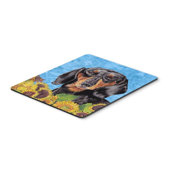 Carolines Treasures SC9065MP Dachshund in Summer Flowers Mouse Pad Hot Pad or Trivet Large multicolor