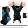 thumbnail image 3 of Tobillera estabilizadora rígida CHAO Órtesis de tobillo deportiva ajustable con placa de PE, 3 of 5