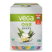 Vega One Organic All in One Shake, French Vanilla 1.4 oz, pack of 10