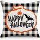 thumbnail image 2 of Paquete de 4 fundas de almohada de Halloween de 18 x 18 pulgadas, fundas de almohada de truco o trato, fundas de almohada decorativas de Halloween, funda de cojín para sofá cama, 2 of 4