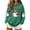06 Green, variant on Fewfanhot Womens Polka Dot Oversized Long Sleeve Drop Shoulder Print Hoodies with Pocket