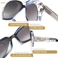thumbnail image 4 of Gafas de Sol Bifocales para Leer JM Fashion Cuadradas Sobredimensionadas, 4 of 6