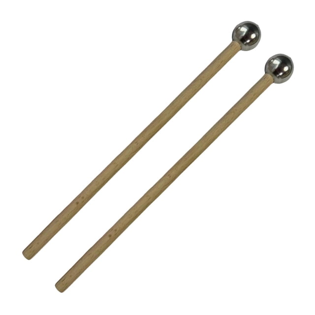 fastboy 2 Pcs Maillet Glockenspiel Vibraphone Maillets et pour Tête Longue Bloc de Bois Rond Xylophone Yoga Tête Courte et Ronde