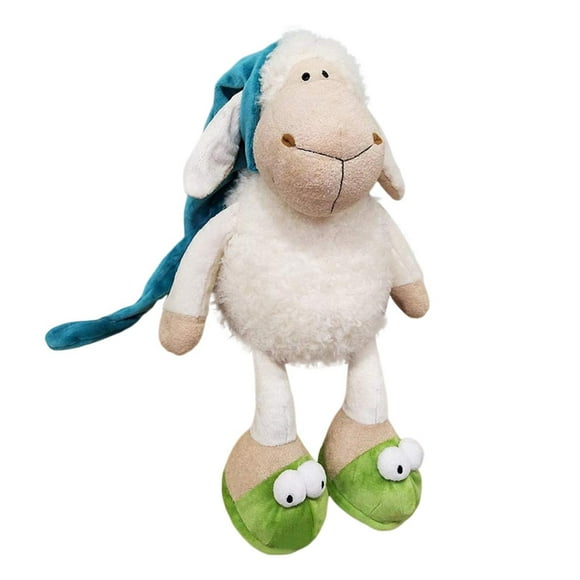 35cm Sleepy Wolf Toy Cuddly Stuffed Animal Soft Huggable Companion For Kids & Adults Fabric