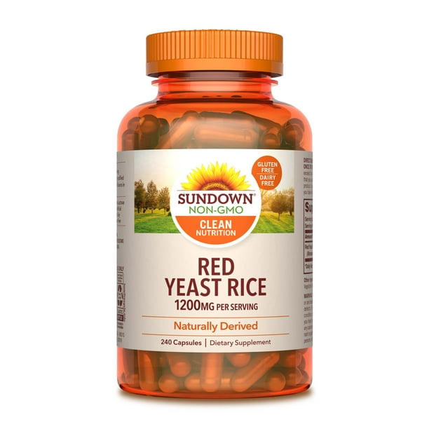 Sundown Naturals® Red Yeast Rice 1200 mg Capsules (Pack of 240