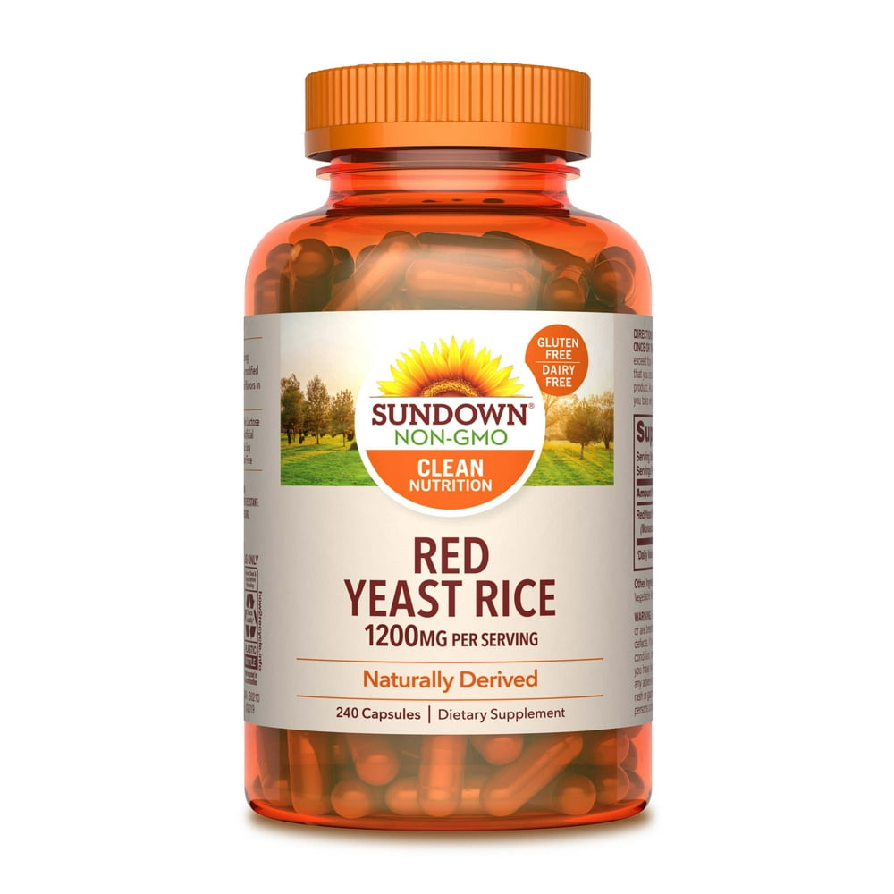 Sundown Naturals® Red Yeast Rice 1200 mg Capsules (Pack of 240