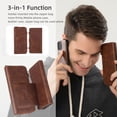 thumbnail image 6 of Decase for Google Pixel 7 Pro 6.7" Case, Multi-Function Zipper Leather Magnetic Pocket Wallet Case with Card Slot Holder, Detachable Flip Protective Cover with Crossbody Shoulder Strap, Brown, 6 of 8