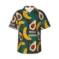 thumbnail image 2 of Yiaed Banana And Avocado Print Hawaiian Shirt for Men Short Sleeve Button Down Shirts Beach Shirts for Men-XX-Large, 2 of 5