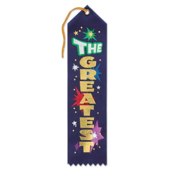 Beistle The Greatest Award Ribbon (Case of 6)