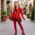 thumbnail image 3 of Red Halloween Cosplay Costume Full Set Crimson Villain Princess Jumpsuit Outfit Storybook Fantasy Dress-Up Apparel for Festive Party Themed Events, 3 of 4
