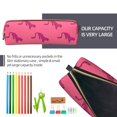 thumbnail image 5 of Rateoe Leopard Print Print Leather Pencil Case with Smooth Zipper, Compact Storage for Writing Tools & Art Supplies, 8.26" x 1.96" x 2.16", 5 of 7