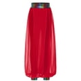 thumbnail image 3 of MSemis Pantalon de Cheerleading Premium pour Filles, Taille Élastique, Patchwork en Chiffon Métallique, Performance Jazz, Rouge 16, 3 of 5