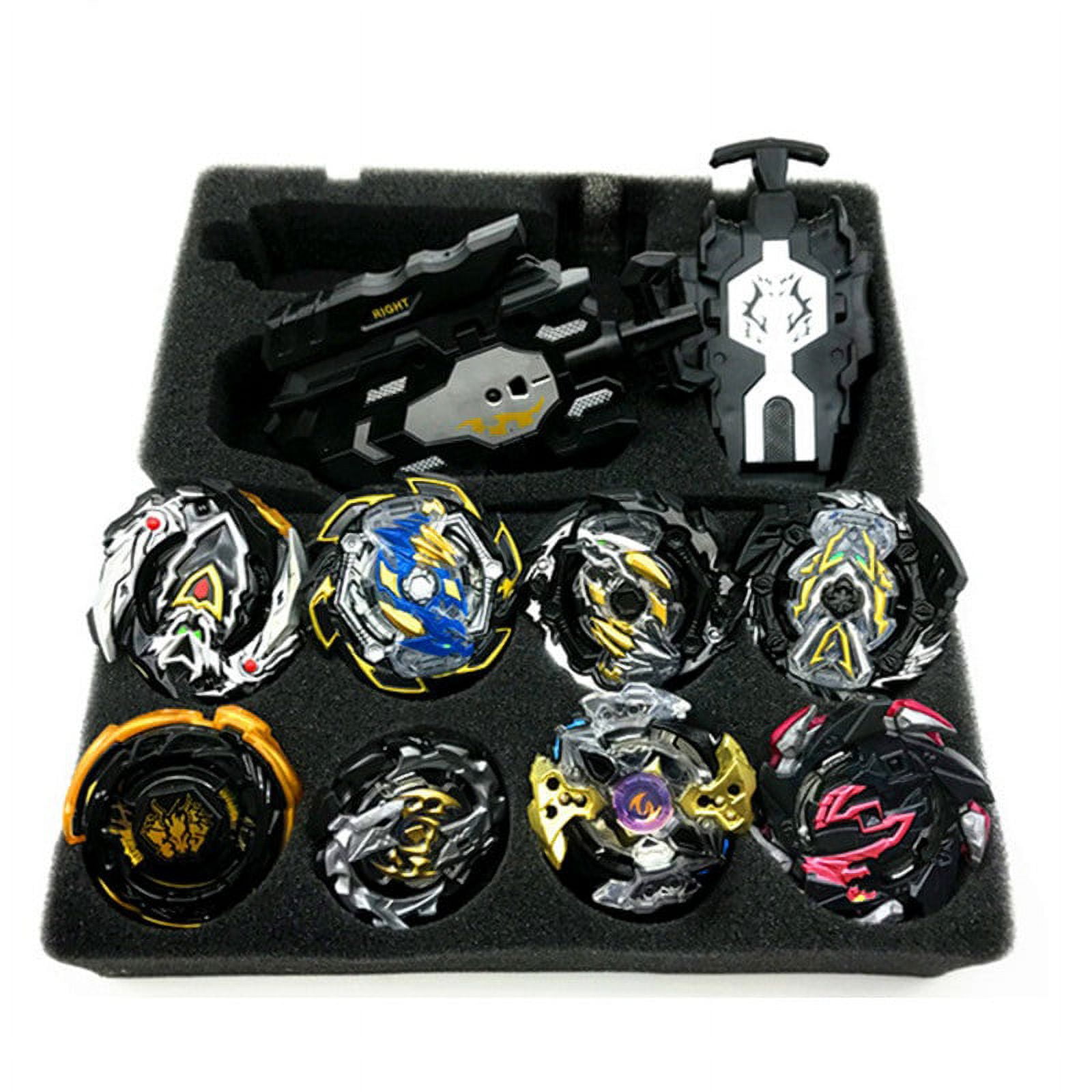 Beyblades Metal Fusion Blay Blade Toys Set 8Pcs Gyro With Wire And Ruler  Launcher Storage Box For Children Halloween，Thanksgiving And Christmas Gift