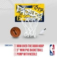 thumbnail image 2 of Franklin Sports NBA Indiana Pacers Over the Door Basketball Hoop - Kids Indoor Basketball Hoop with Mini Basketball - NBA Fan Shop Mini Hoop for Bedroom + Office - Over the Door Mini Hoop Set, 2 of 13