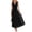 Black, variant on Sleeveless Maxi Dress V Neck Smocked High Waist Flowy A-Line Long Dress Casual Summer Sun Dress (No Pockets)