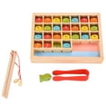 thumbnail image 4 of Regalo Preescolar De Cognición De Letras, Herramienta De Enseñanza Interesante Forma Creativa De Aprender Juego De Pesca Magnético De Madera Para Niños De Años Aprendizaje ANGGREK Otros, 4 of 8