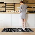 thumbnail image 4 of Black and White Kitchen Rugs Sets of 2 Non Slip Microfiber Mats for Floor Washable Farmhouse Area Rug Carpet Runner Hallway Laundry Room 17"x 47"+17"x 30", 4 of 6