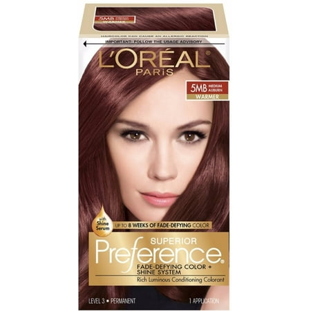 3 Pack - L'Oreal Superior Preference Hair Color, Medium Auburn (Warmer) [5MB] 1