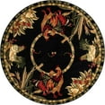 thumbnail image 2 of Rugs.com Pastoral Collection Rug – 5 Ft Round Black Medium Rug Perfect For Kitchens, Dining Rooms, 2 of 9