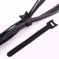 thumbnail image 5 of Bridas para cables de nieve, bridas para cables autoagarre reutilizables ajustables negras (100 piezas 150 x 12 mm), 5 of 5