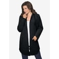 thumbnail image 3 of Roaman's Women's Plus Size Fleece Zip Hoodie Sweatshirt, 3 of 6
