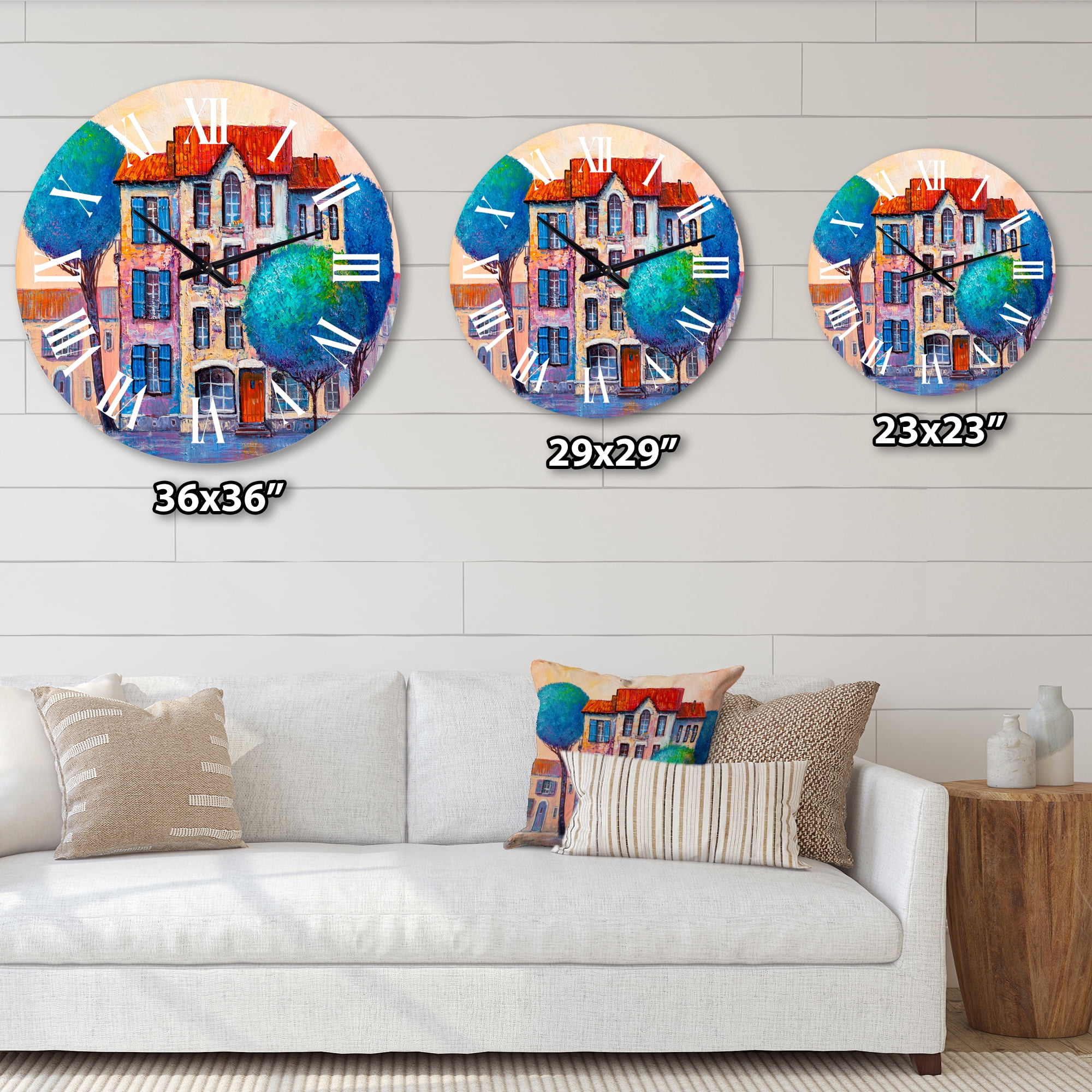 Designart 1 in Modern,Contemporary Wall Clock