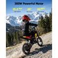 thumbnail image 3 of Wisairt 36V Kids Electric Dirt Bike, 15.5 mph High-Speed Electric Motorcycle Ride on Dirt Bike for Kids Aged 5-10, 133 lbs Max Load, 10-mile Range, Waterproof Seat, Twist Grip Throttle, Red & Gold, 3 of 6