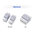 thumbnail image 2 of TFixol AC 420V Surge Protective Device 2P+2P 40KA Surge Arrester Household Thunder Proof Protector Breaker DIN Rail Installation, 2 of 7
