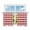 TrellisKD1211, variant on Farmhouse Vintage Sheer Curtains 45 Inch Length Rod Pocket Semi Transparent Light Filtering Window Drapes for Kitchen Bedroom Living Room,2 Panels, Gingham Checkered Texture Fire Brick