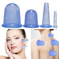 thumbnail image 3 of Conjunto de ventosas de silicona, taza de anticelulitis, conjunto de ventosas de silicona, ventosas de celulitis, para reafirmar la piel, - Azul (4 juegos) Sunnimix Aspiración de silicona al vacío, 3 of 8