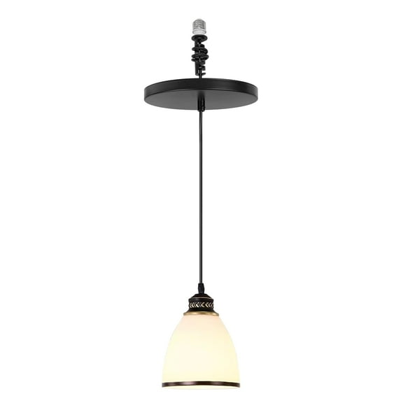 Kiven Instant Light Conversion Kit for 4/5/6inch Hole,Glass Farmhouse Lighting Recessed Can Light Conversion Kit to Pendant with E26 Screw-in Adapter for Kitchen Island Living TB1266