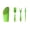 Green, variant on 4 Pcs Mini Plastic Garden Tool Set With Shovel Soil Cup & Bucket Shovel & Transplanting Tool For Succulent(Green-One Size)