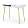 thumbnail image 4 of Contemporary Austin Home Office Desk with Storage Drawers, White, 4 of 8