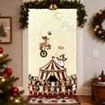 thumbnail image 4 of Christmas Door Cover 35 x 72 in – Stereoscopic Embroidery Polyester Curtain for Door and Wall, Holiday Decoration for Indoor Outdoor Use, Party Backdrop or Tablecloth, 4 of 4