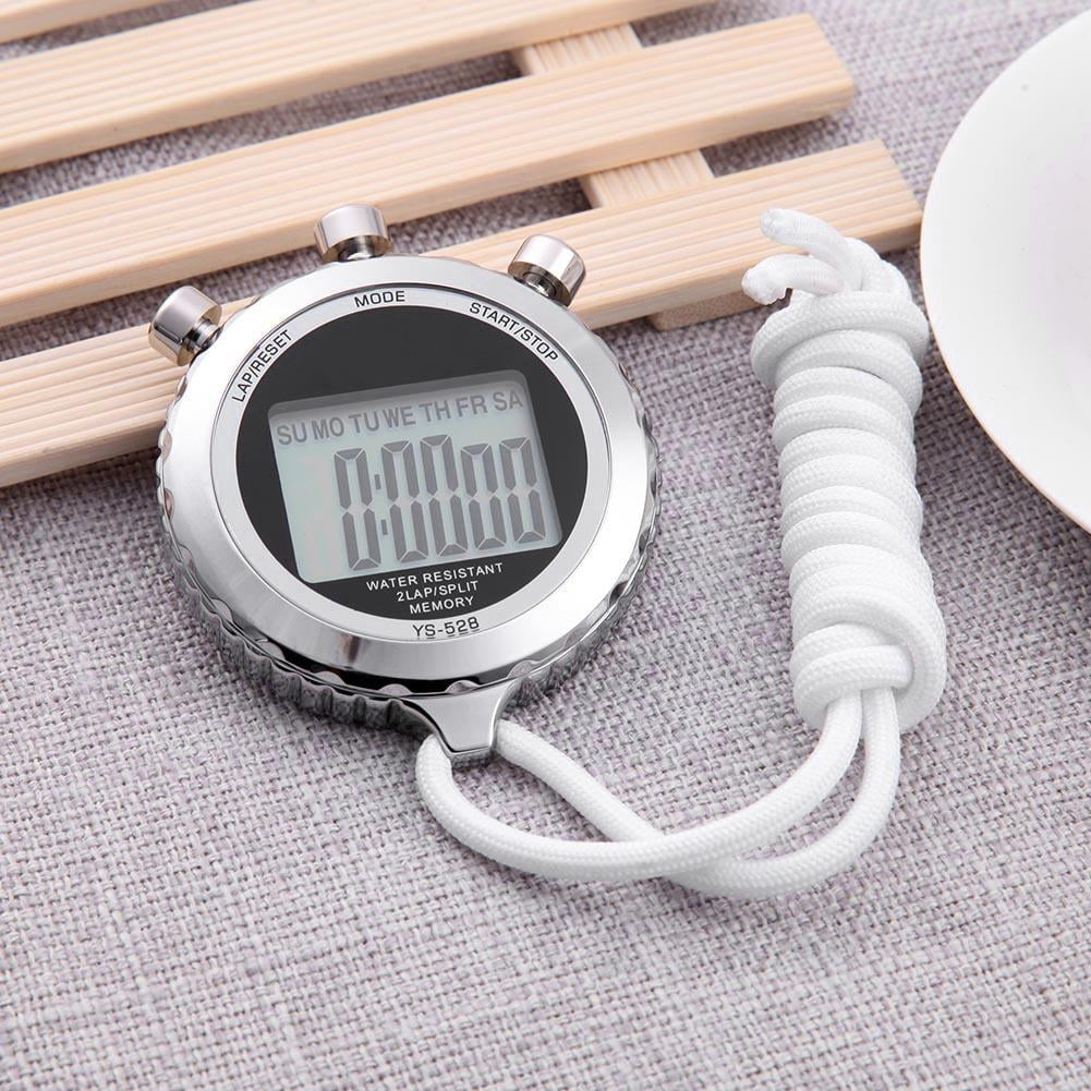 Chronograph Metal Digital Timer Stopwatch Sports Counter Waterproof Stopwatch 