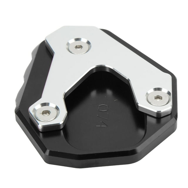 VOBOR, Pata de Cabra para Motocicleta, ampliadora, Soporte Lateral de aleación de Aluminio, Placa de extensión, Almohadilla de Repuesto para CB500X 2019 +, Accesorios para Motocicleta(Negro)