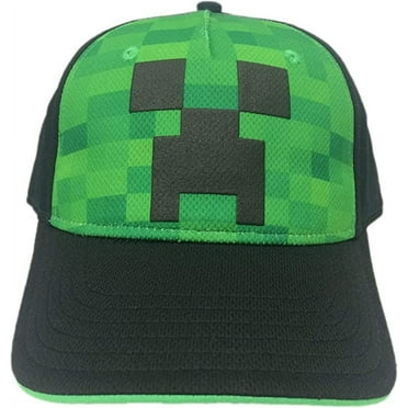 Minecraft Creeper Face Mesh Comfort Youth Hat