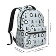 thumbnail image 2 of Fotbe penguin tree star Pattern Casual Backpack for School, Travel, and Outdoor Activities - Durable, Lightweight, and Comfortable, 2 of 5
