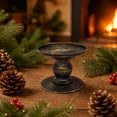 thumbnail image 5 of Vintage Gold Metal Candle Short Iron Candlestick Stand Decorative Table Centerpiece For Wedding Dinner Party Home Decor, 5 of 6