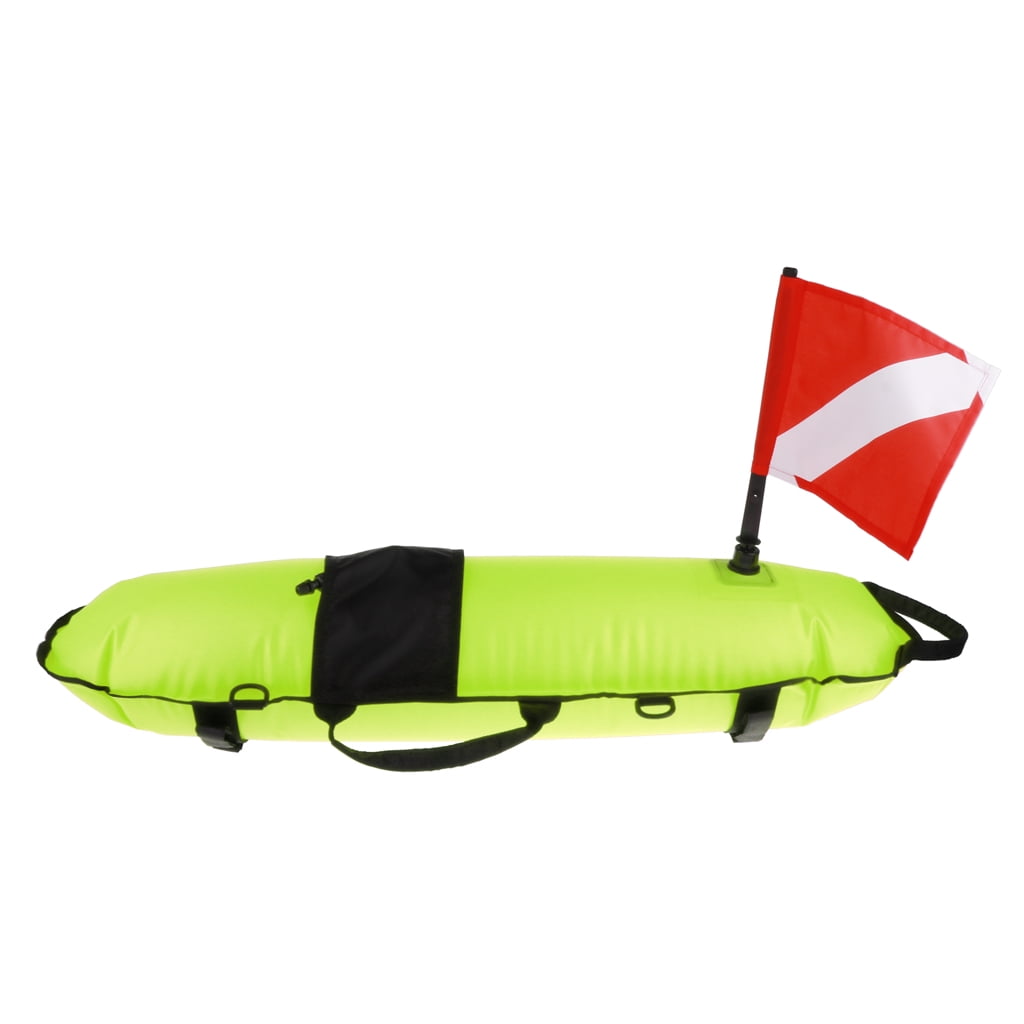 Scuba Diving Safety Sign Signal Diver Below Inflatable Float with Flag Rope 